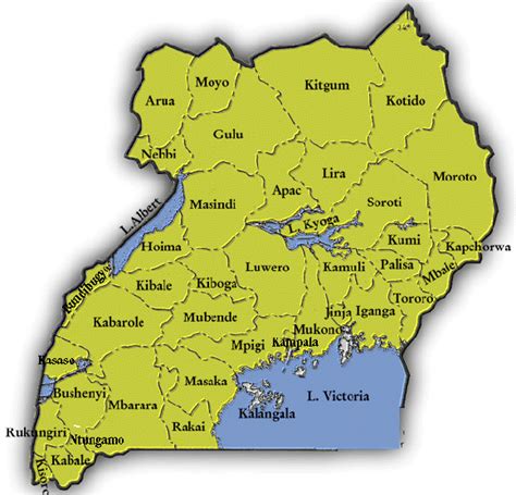 district map uganda|List Of All Districts In Uganda .